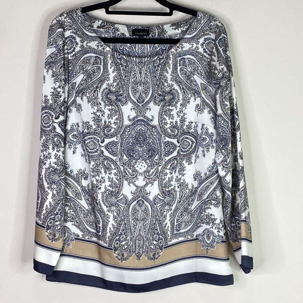 Talbots Satin Blouse Women's Size 6